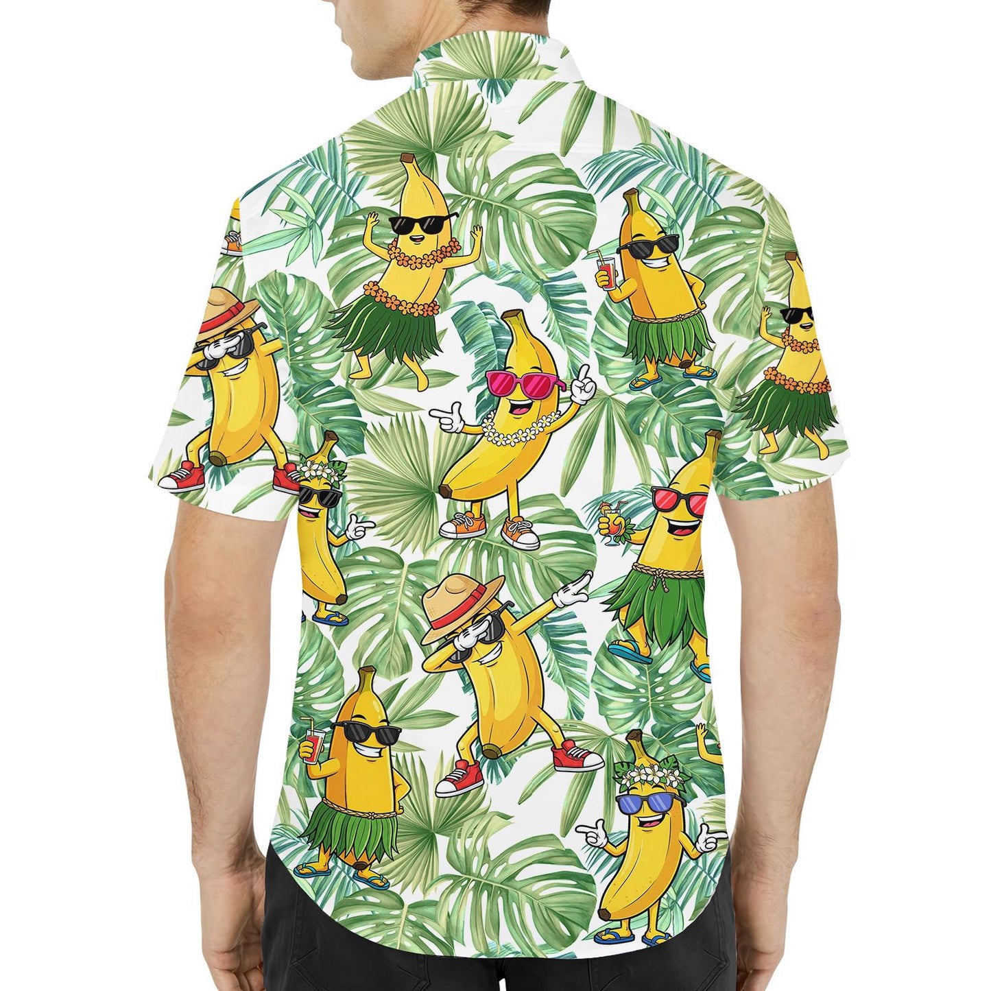 Banana Hawaiian Shirt for Men Women Youth, Hula Banana