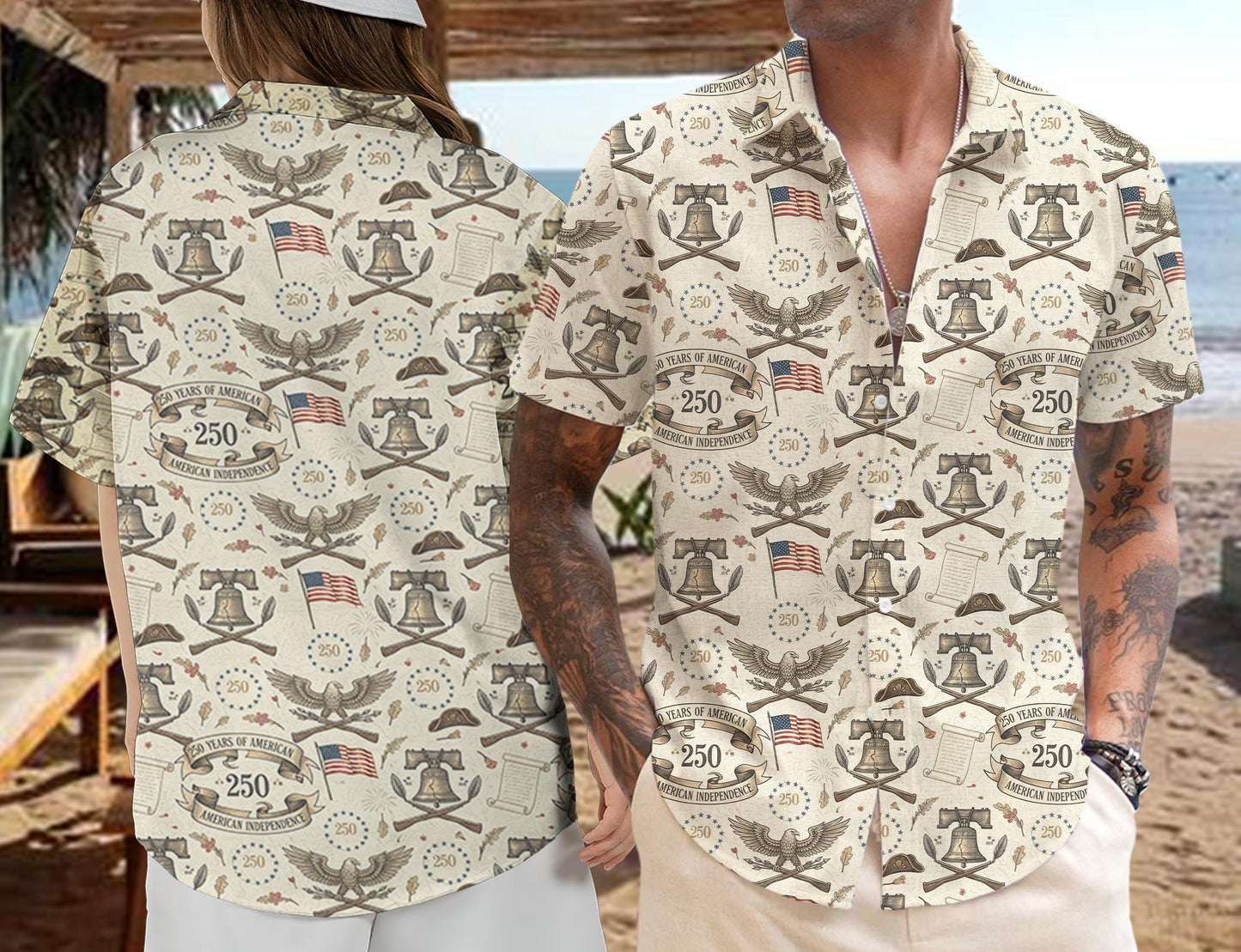 American Independence 250 Hawaiian Shirt