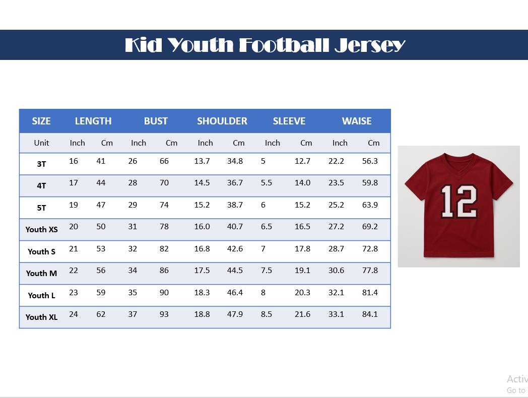 Personalized Team Name And Number Football Jersey, Custom V-neck Short Sleeve Jersey Shirt