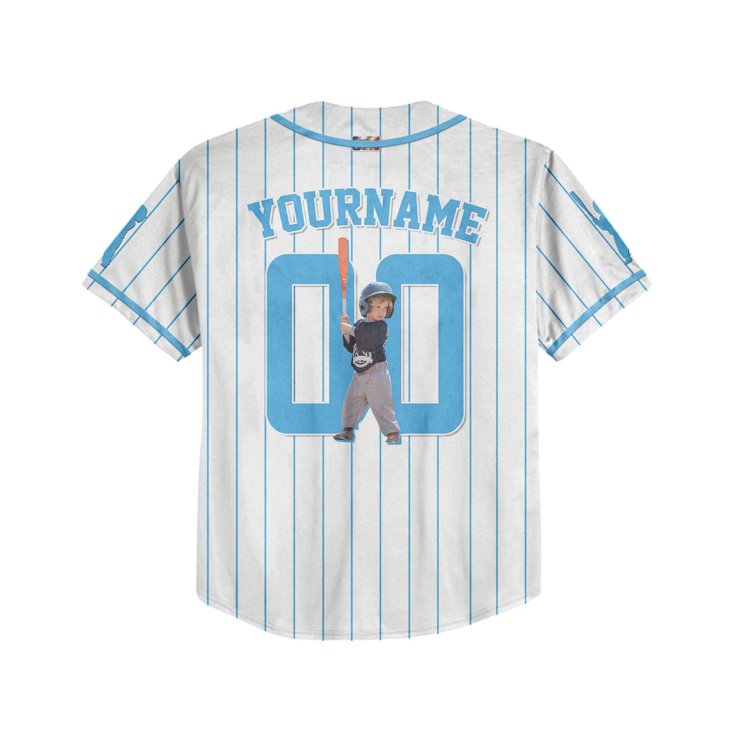 Custom Baseball Jersey with Your Amazing Rookie Blue