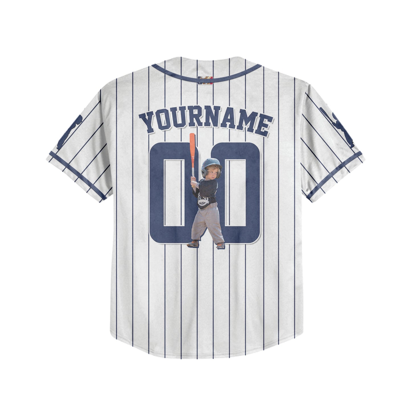 Custom Baseball Jersey with Your Favorite Rookie Navy