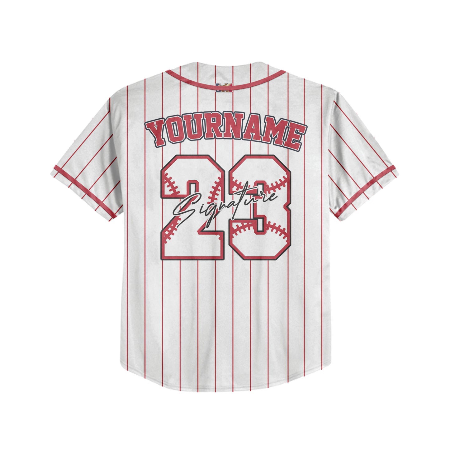 Custom Colorful Basic Signature Baseball Jersey Red
