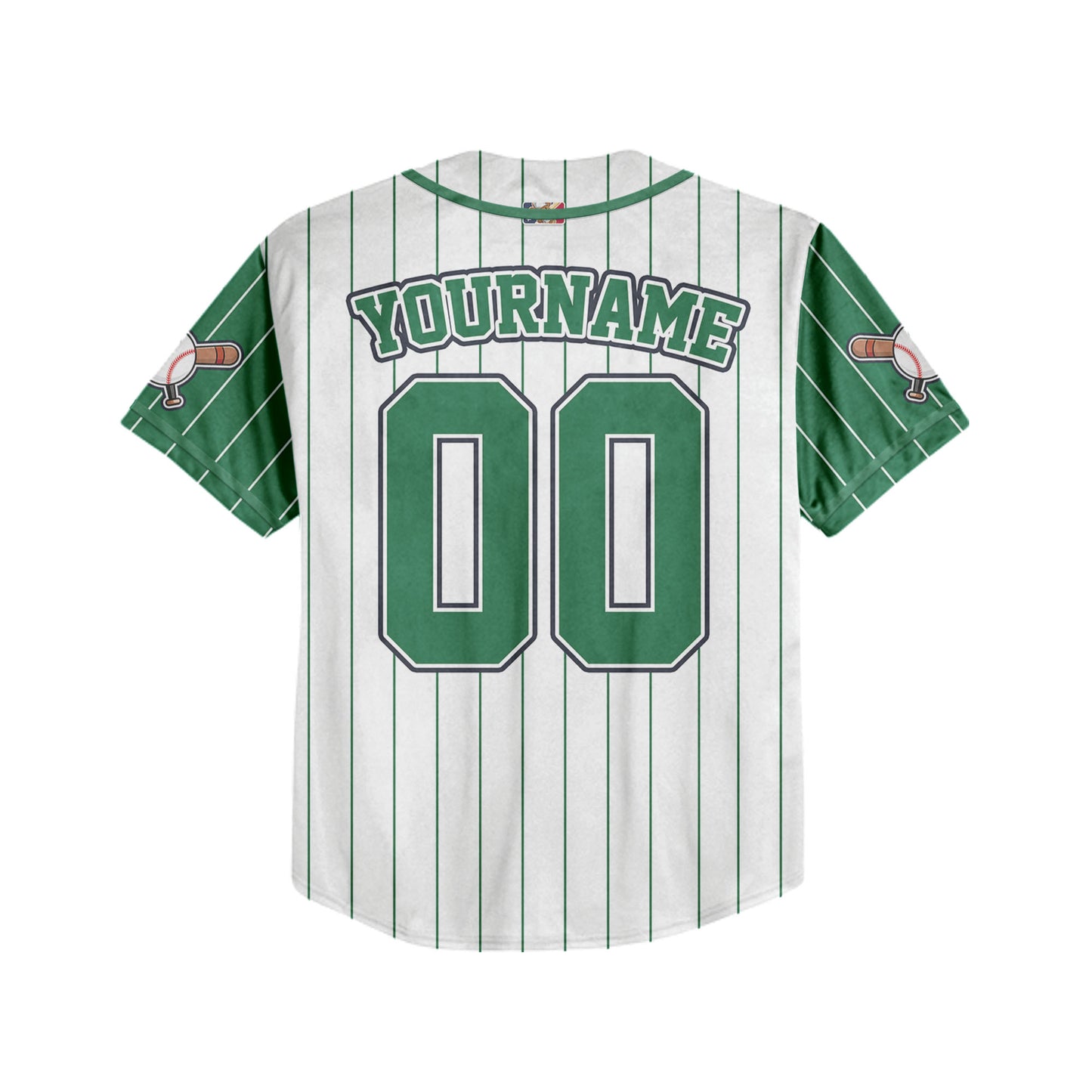 Custom Rookie of the Year Awesome Pinstripe Simple Green Baseball Jersey