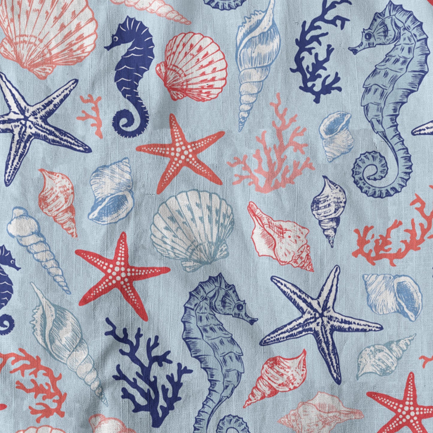 Ocean Animals Women's Hawaiian Shirt, Ocean Aloha Hawaiian Print