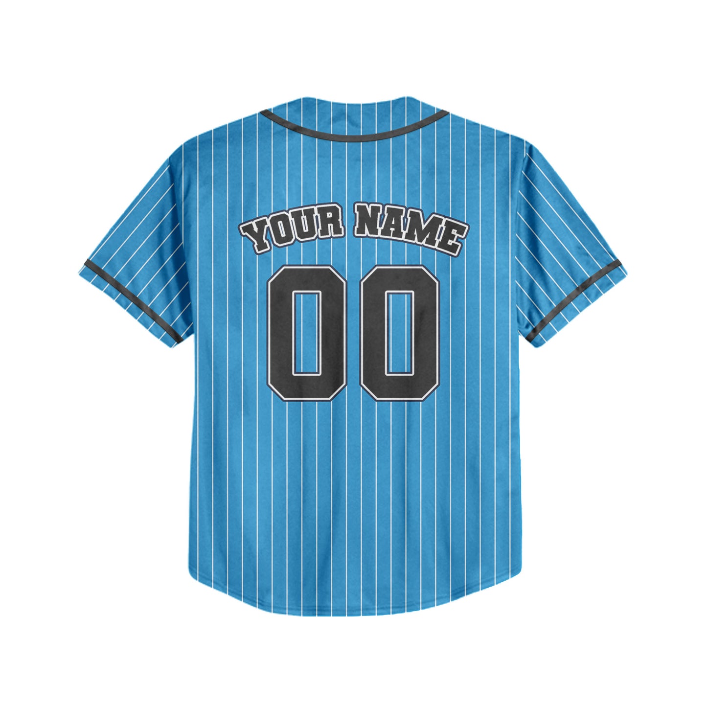 Personalized Name Custom Collection Blue Striped White Baseball Jersey