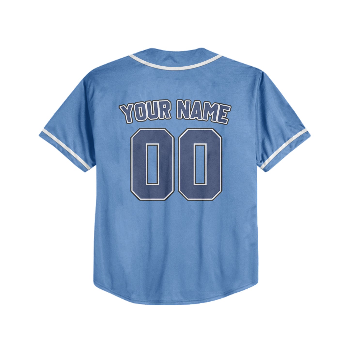 Personalized Team Name And Number Custom Collection Great Blue Baseball Jersey