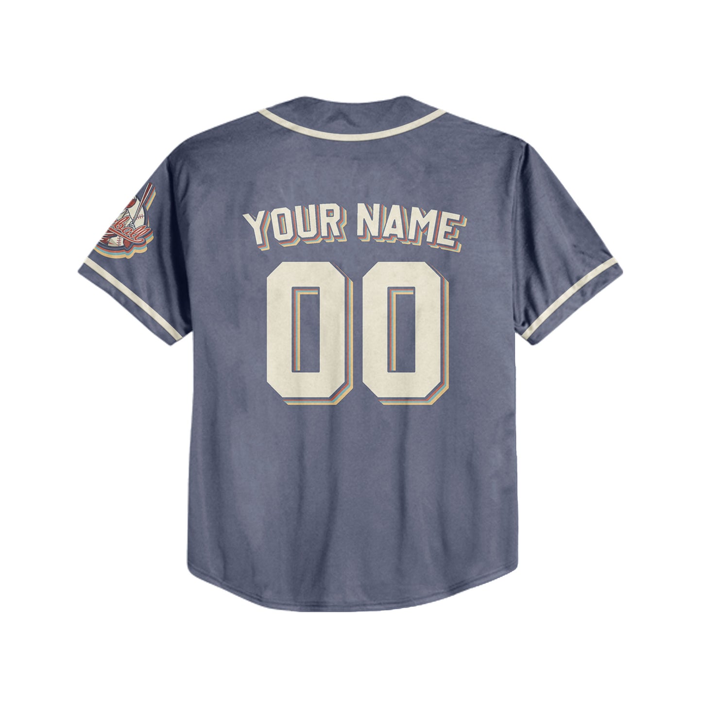 Personalized Vintage Team Name And Number Custom Collection Dark Blue Baseball Jersey