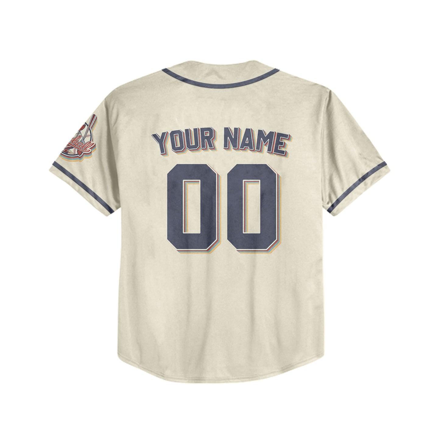 Personalized Vintage Team Name And Number Custom Collection Sand Baseball Jersey