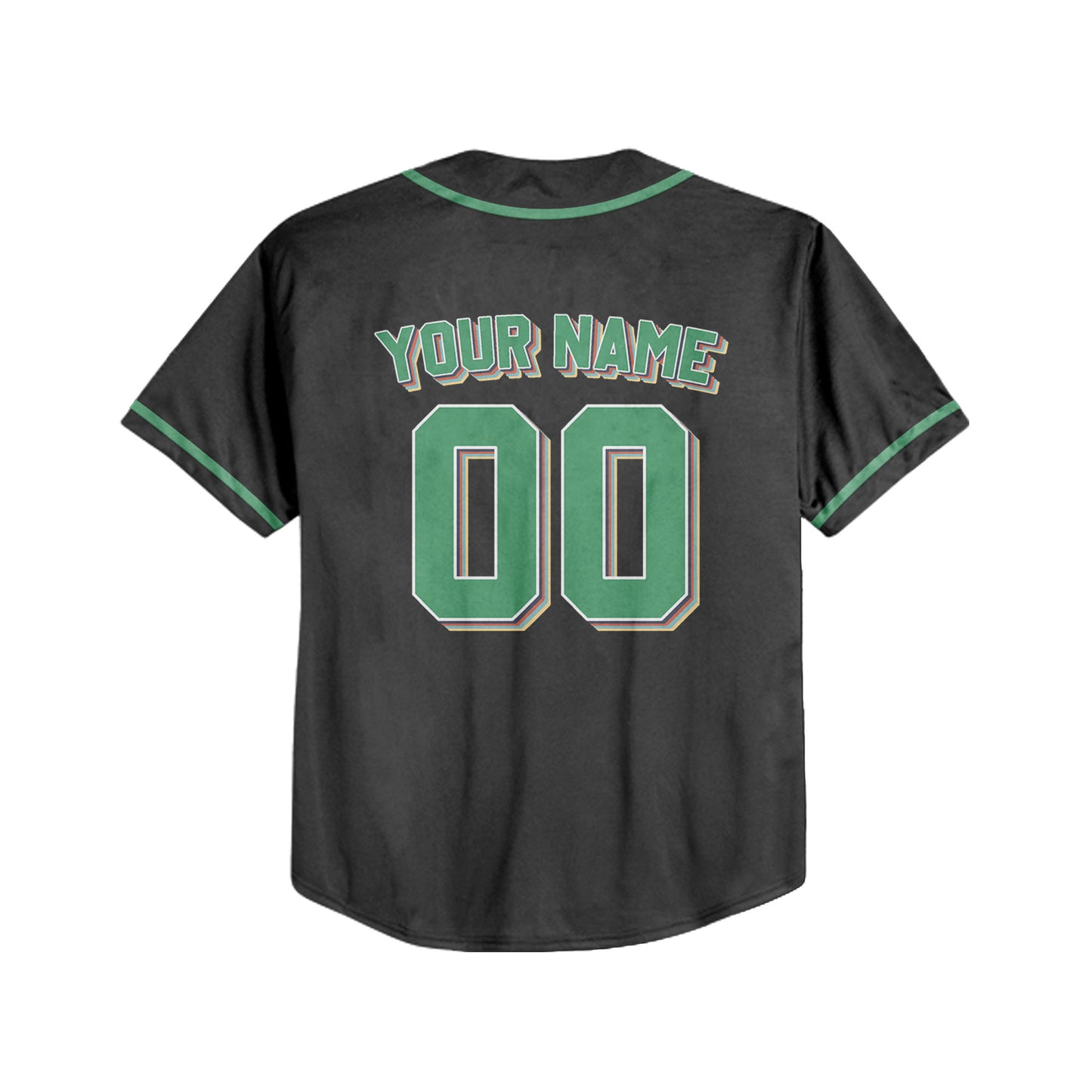 Personalized Vintage Team Name Custom Collection Black Baseball Jersey
