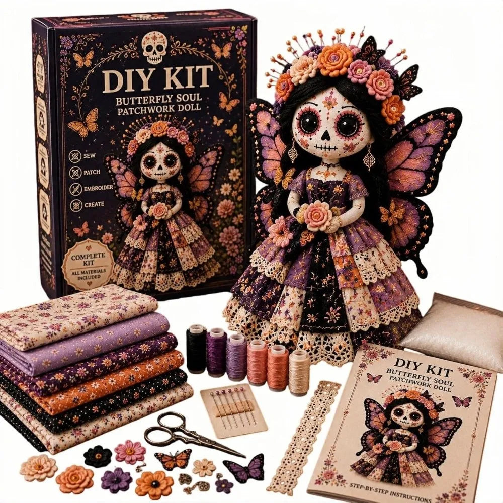 Halloween Patchwork Doll DIY Kit