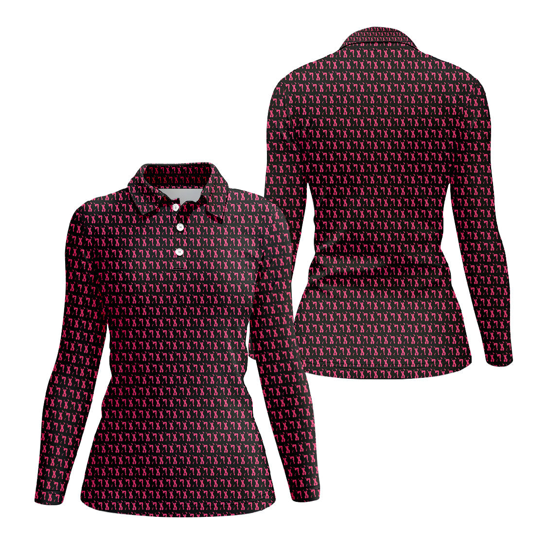 Body Art Pattern Golf Polos, Funny Golf Shirt