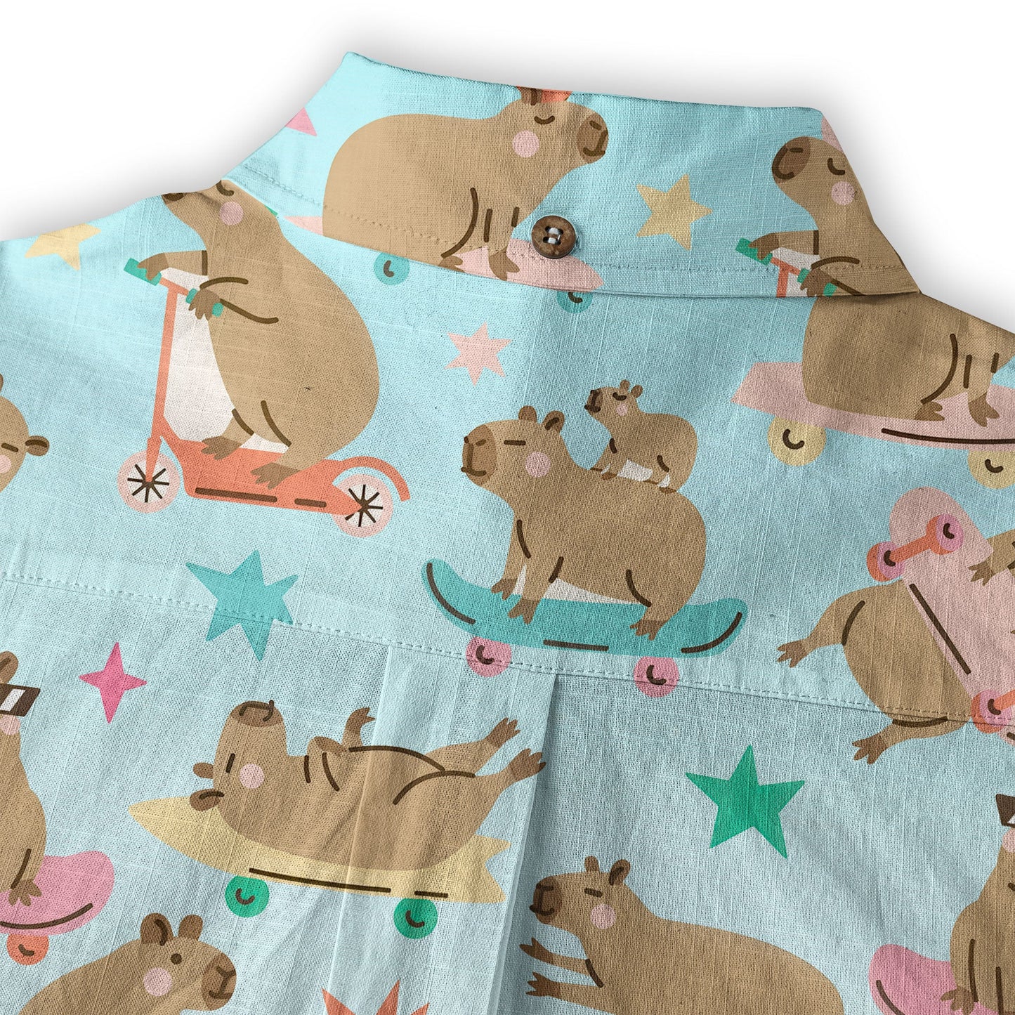 Tropical Capybara Hawaiian Shirt Aloha Funny Beach Capybara Shirt