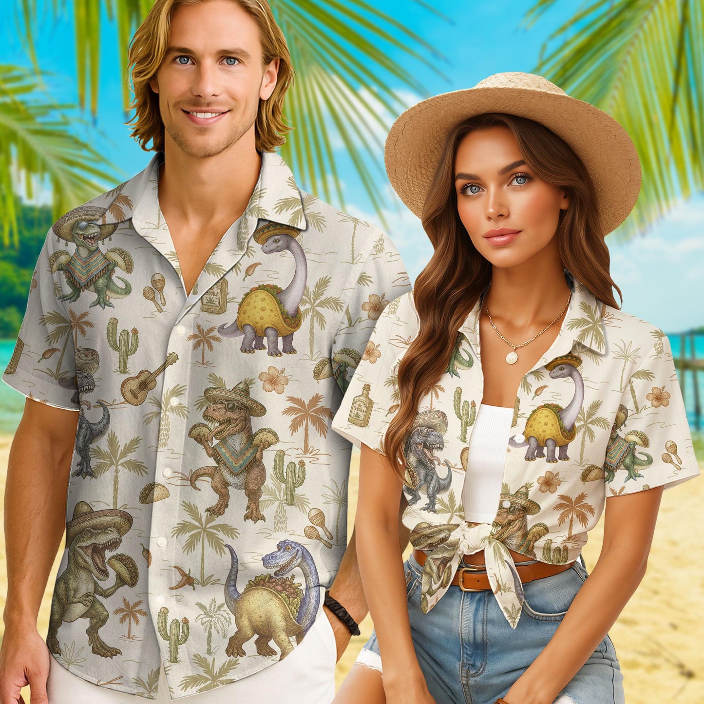 Dinosaur Hawaiian Shirts, Dinosaur Hawaiian Shirt