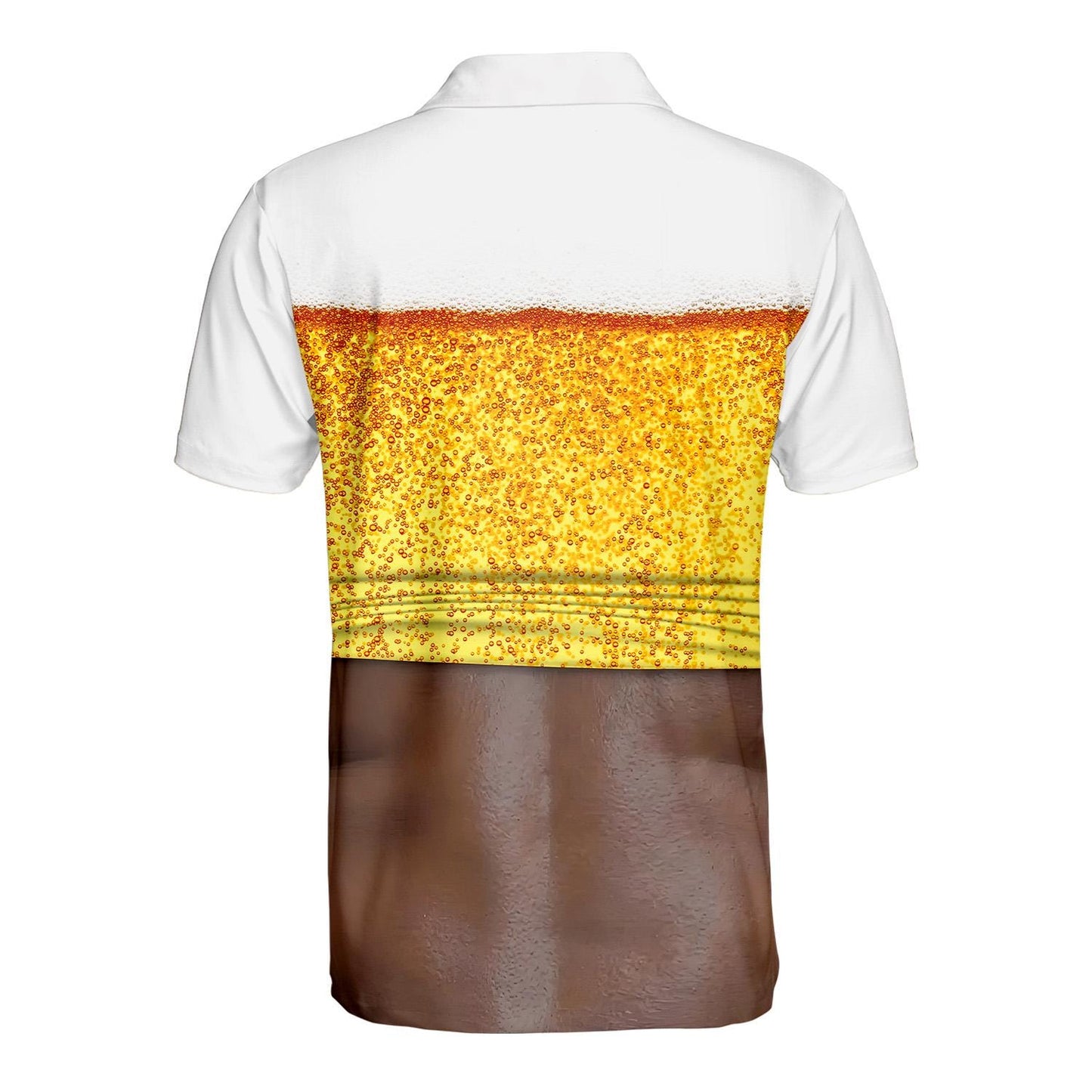 Beer Belly Polo Shirt for Men, Dad Bod Illusion Shirt, Drinking Party Polo, Summer BBQ Joke Shirt