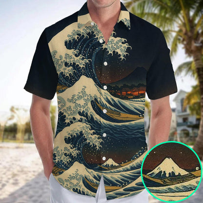 Japanese Wave Art Hawaiian Shirt Ocean Lover Beach Wear