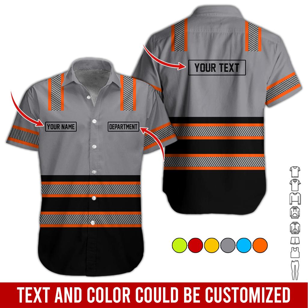 Personalized Brand Workwear Button Shirt: Custom Non Reflective Team Company Uniform