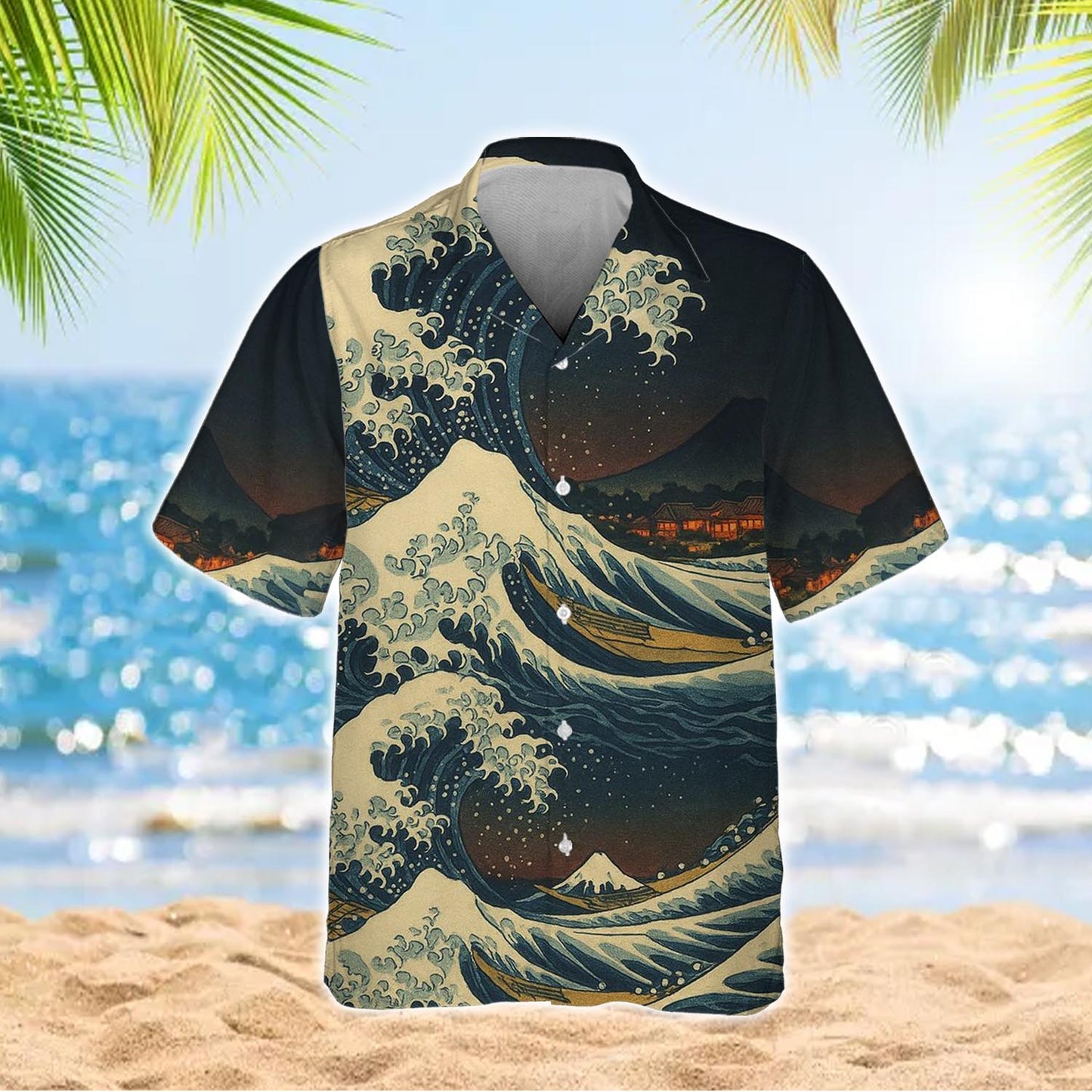 Japanese Wave Art Hawaiian Shirt Ocean Lover Beach Wear