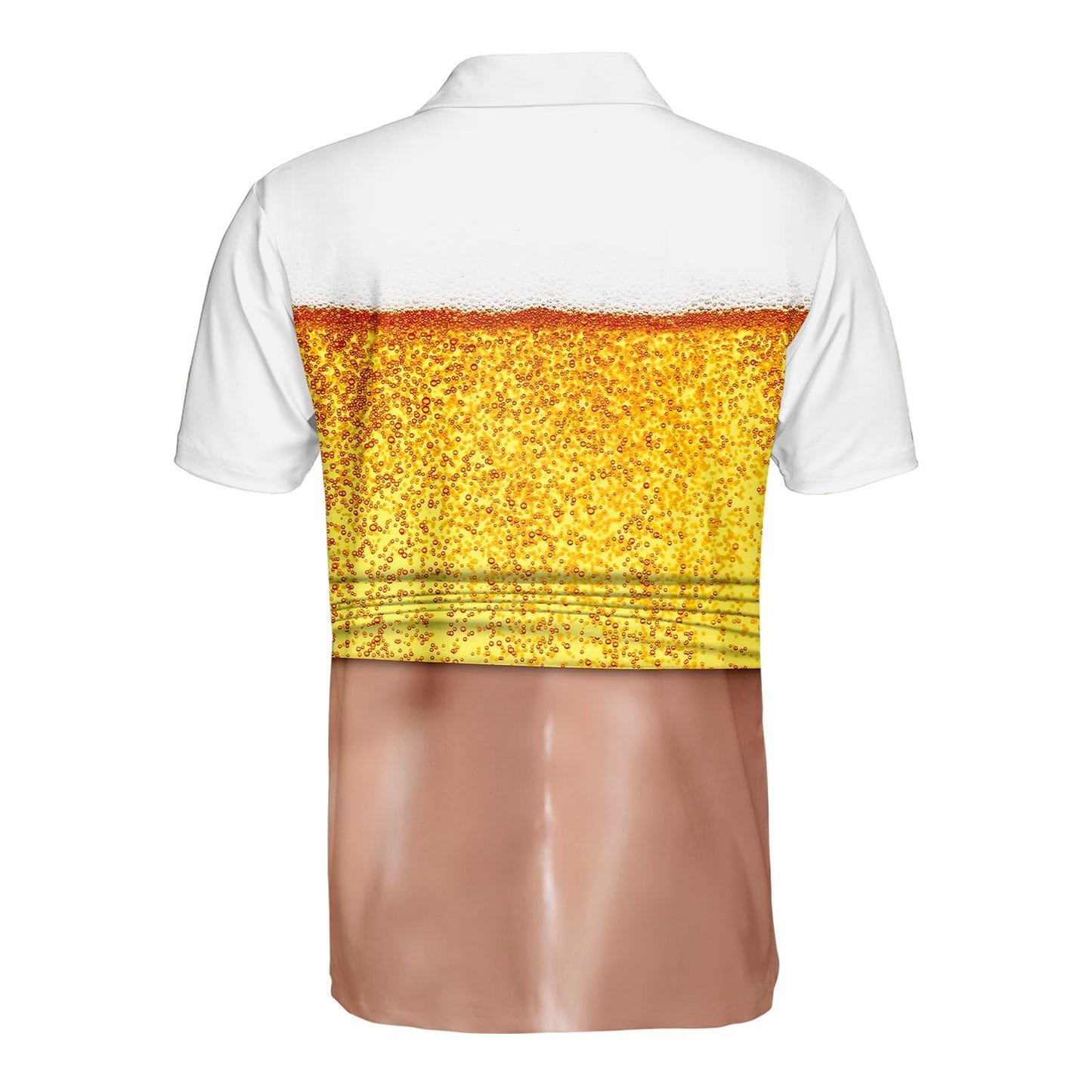 Beer Belly Polo Shirt for Men, Dad Bod Illusion Shirt, Drinking Party Polo, Summer BBQ Joke Shirt