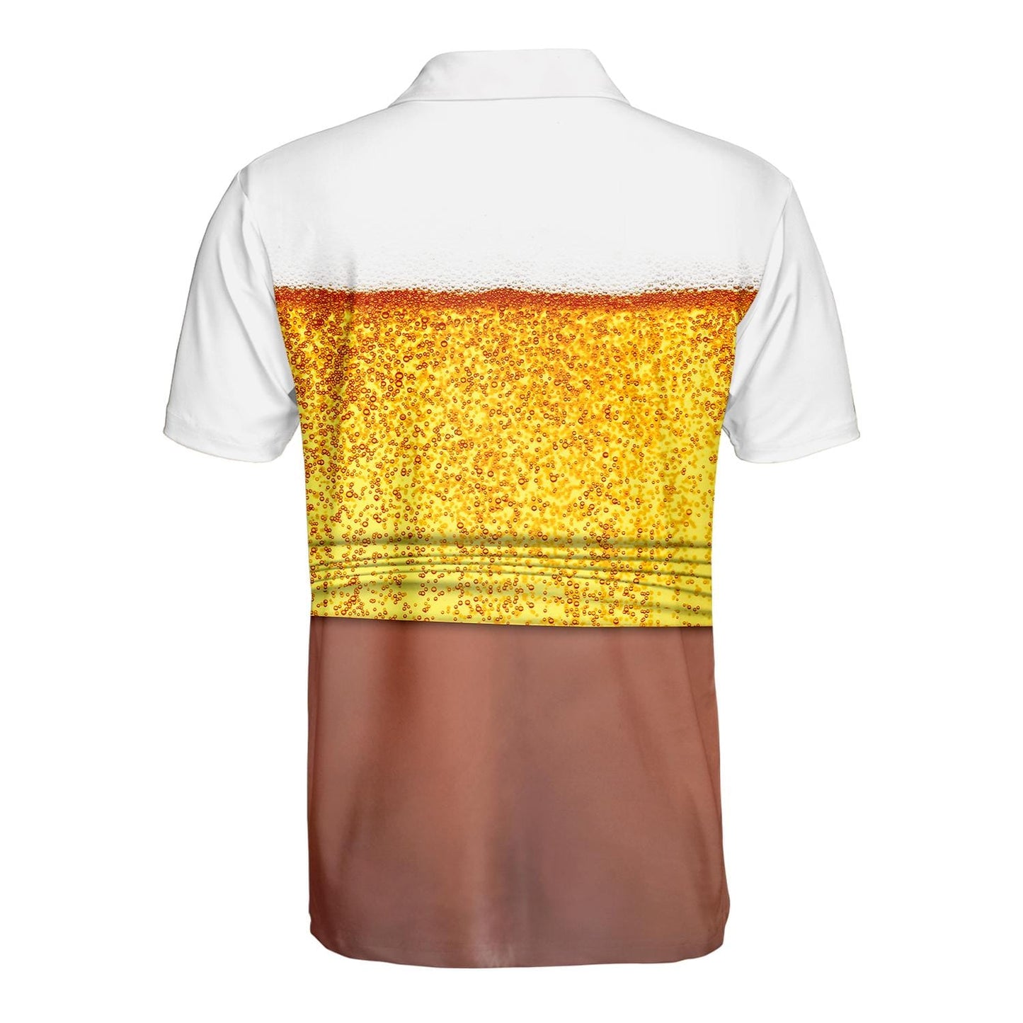 Beer Belly Polo Shirt for Men, Dad Bod Illusion Shirt, Drinking Party Polo, Summer BBQ Joke Shirt
