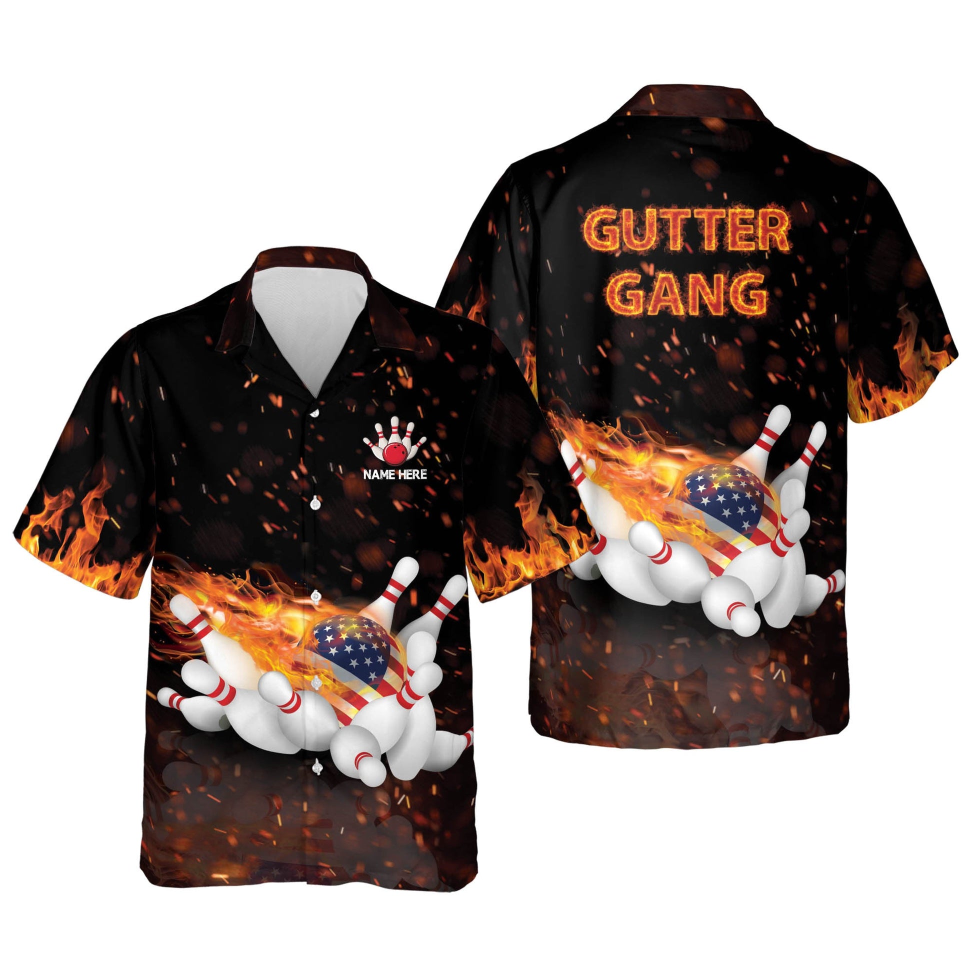 Bowling Gutter Gang Hawaiian Shirt HB0024