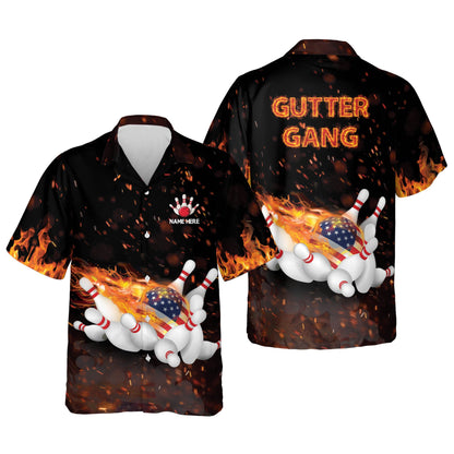Bowling Gutter Gang Hawaiian Shirt HB0024