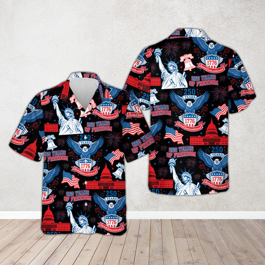 250 Years of Freedom 1776–2026 Hawaiian Shir