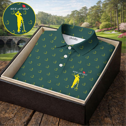 Suck At Golf Augusta Golf Polo Shirt