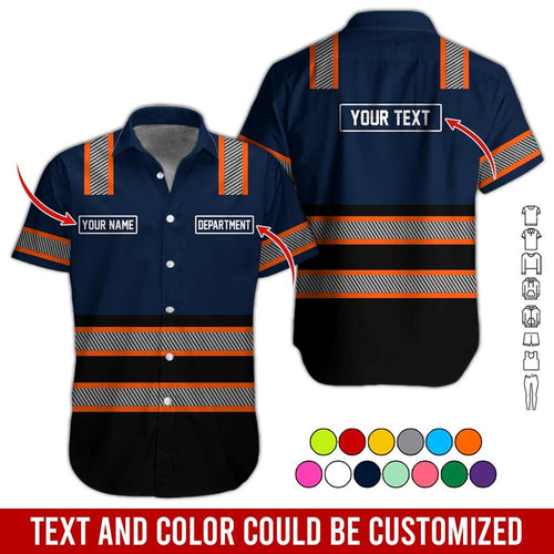 Personalized Brand Workwear Button Shirt: Custom Non Reflective Team Company Uniform