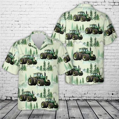 Oliver Tractor Hawaiian Shirt, Classic Farm Aloha Shirt for Men and Women