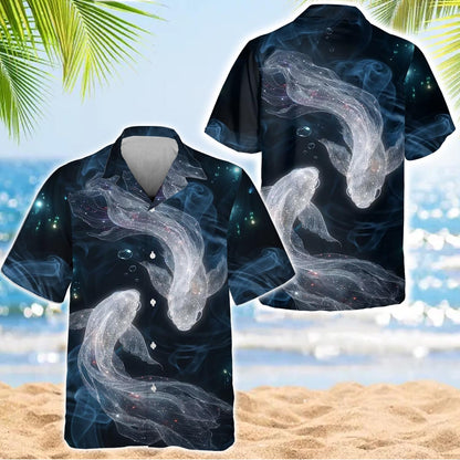 Caseyathletic Celestial Koi Fish Hawaiian Shirt