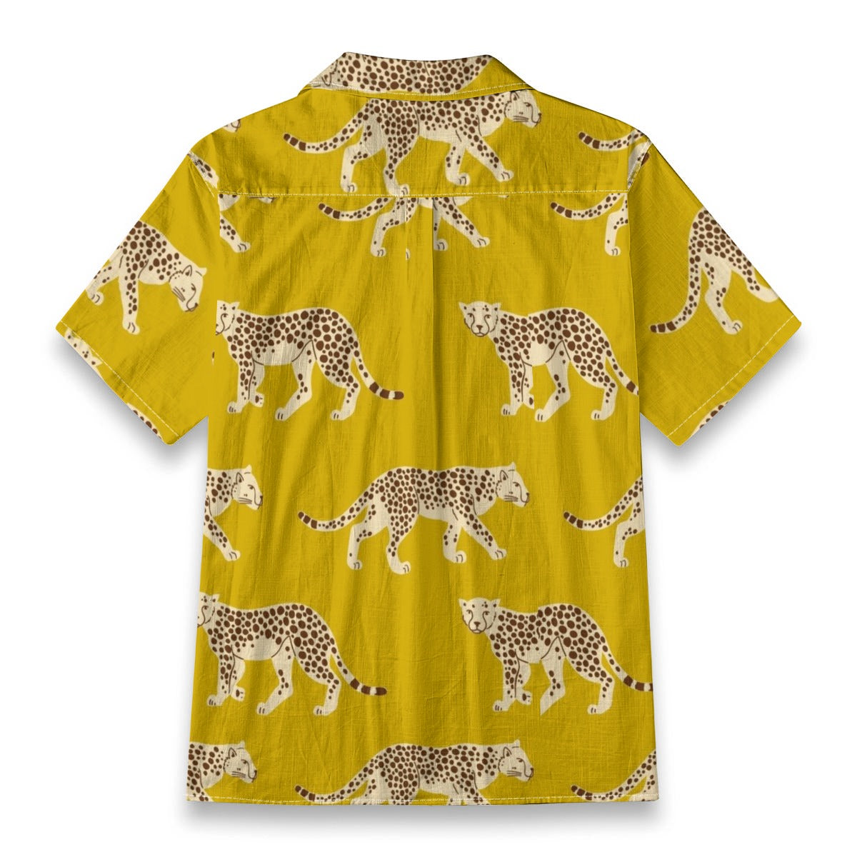 Yellow Cheetah Hawaiian Shirt