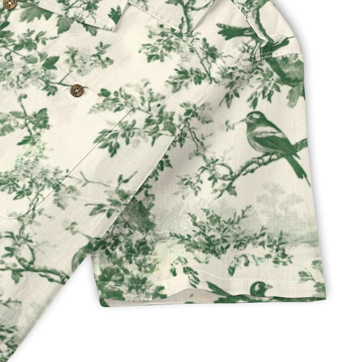 Toile de Jouy Bird Hawaiian Shirt
