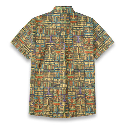 Tiki Vintage print Cotton Hawaii Shirt