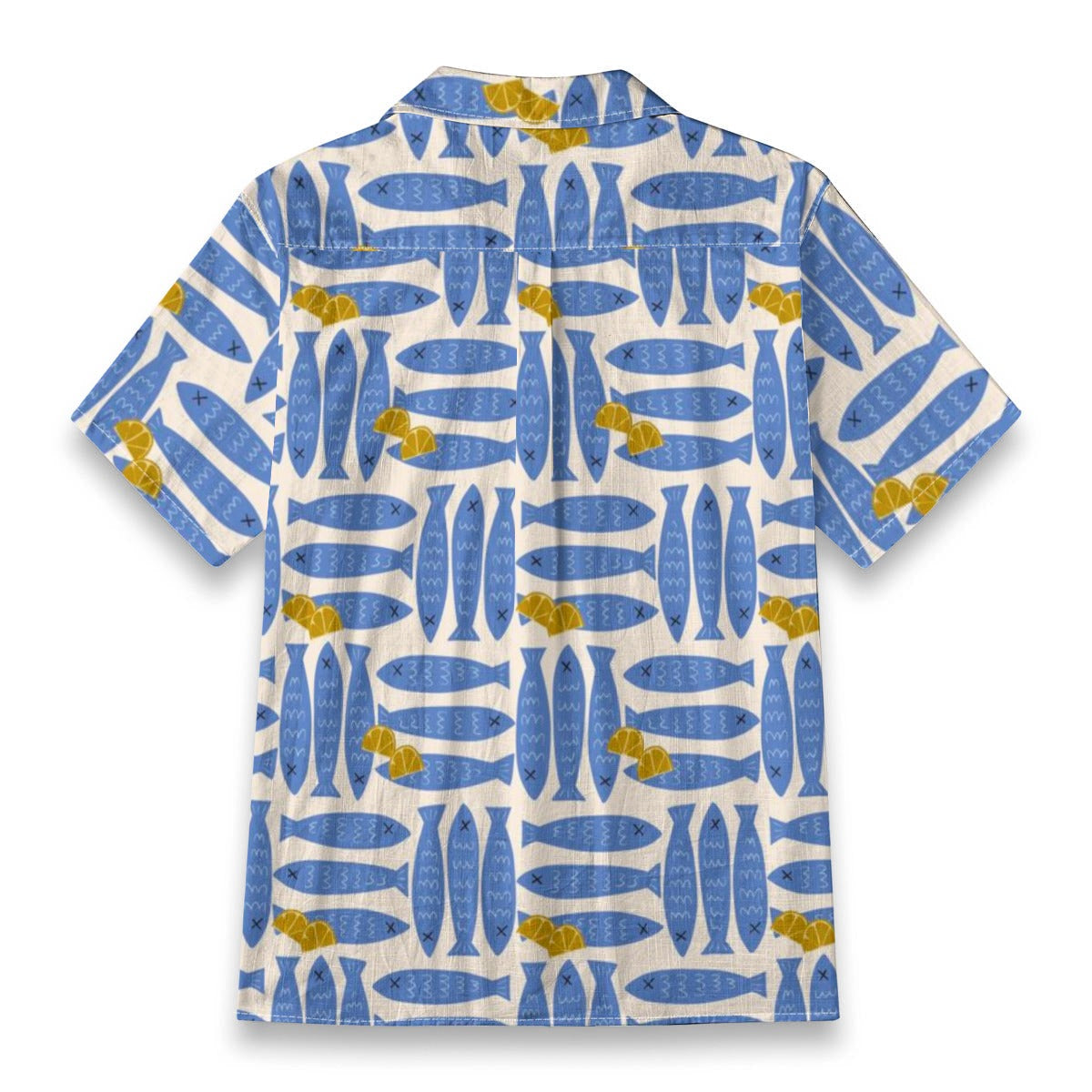 Blue Fish & Lemon Hawaiian Shirt