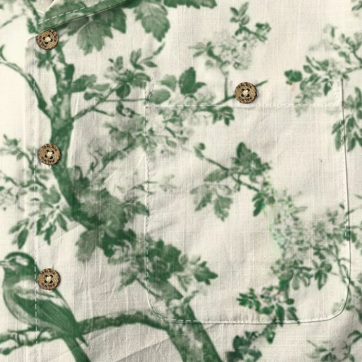 Toile de Jouy Bird Hawaiian Shirt