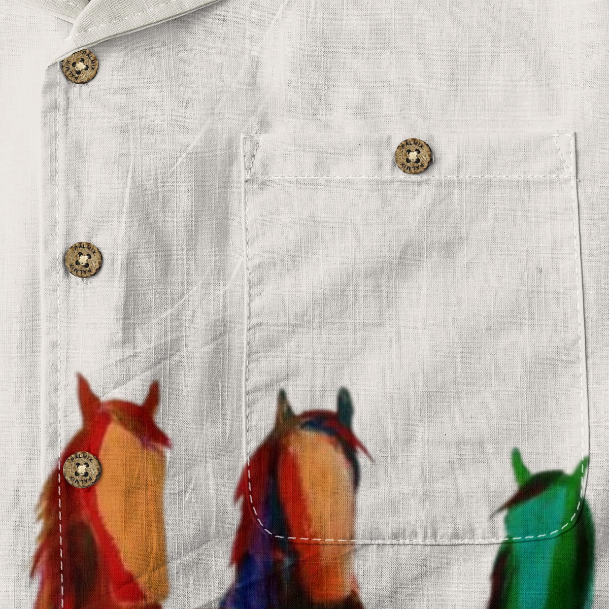 Rainbow Horse Art Hawaiian Shirt