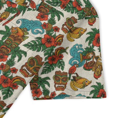 Retro tropical totem