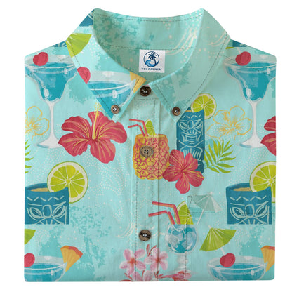 Hawaii colorful party Tiki print shirt
