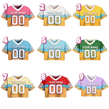 Custom Ice Cream Jersey Football Shirt for Women