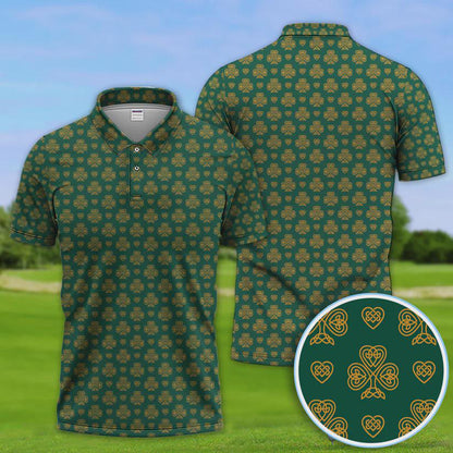 St. Patrick’s Day Shamrock Golf Polo