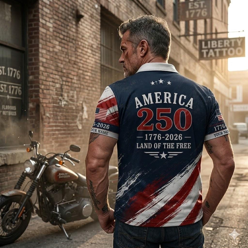 Custom America 250 Polo Shirt Patriotic Eagle USA Polo Shirt