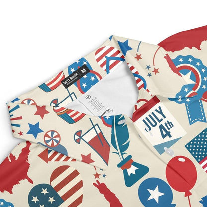 4th of July Bigfoot Polo Shirt, Patriotic USA Flag Sasquatch Golf Shirt for Men