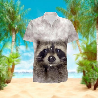 Colorful Raccoon Hawaiian Shirt