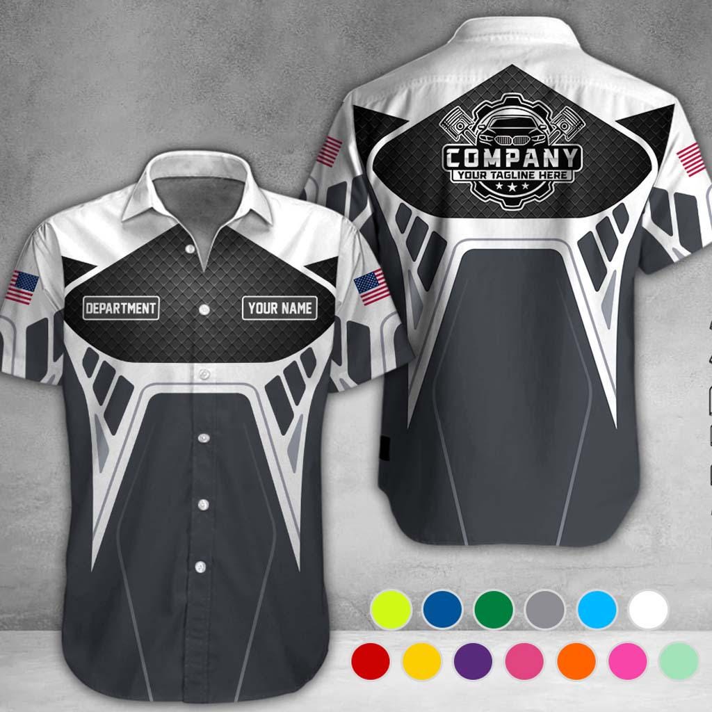 Custom Mechanic 3D All Over Print Shirt, Auto Repair Uniform