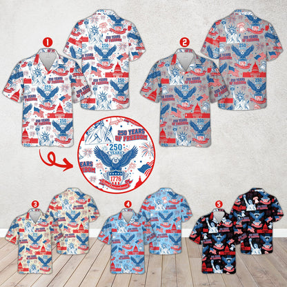 250 Years of Freedom 1776–2026 Hawaiian Shir