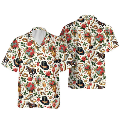 Vintage Derby Hawaiian Shirt, Derby Aloha Shirt