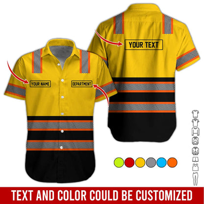 Personalized Brand Workwear Button Shirt: Custom Non Reflective Team Company Uniform