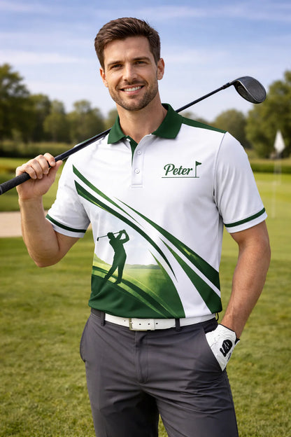 Personalized Golf Polo Shirt, Golf Shirt, Summer Golf Polo Shirt