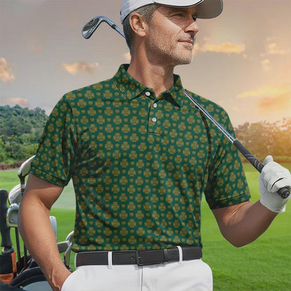 St. Patrick’s Day Shamrock Golf Polo