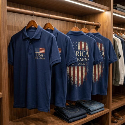 America 250 Years Of Freedom Polo Shirt